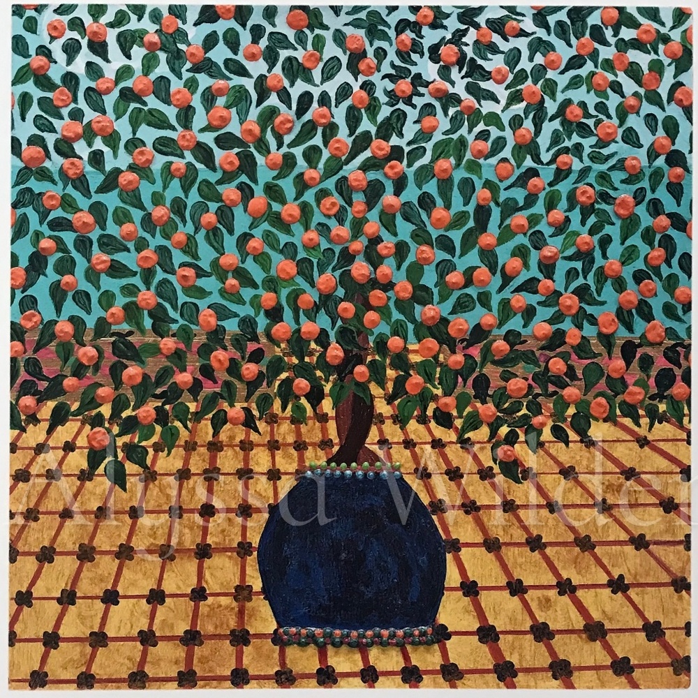 Original Print Orange Tree/Fruit Tree
